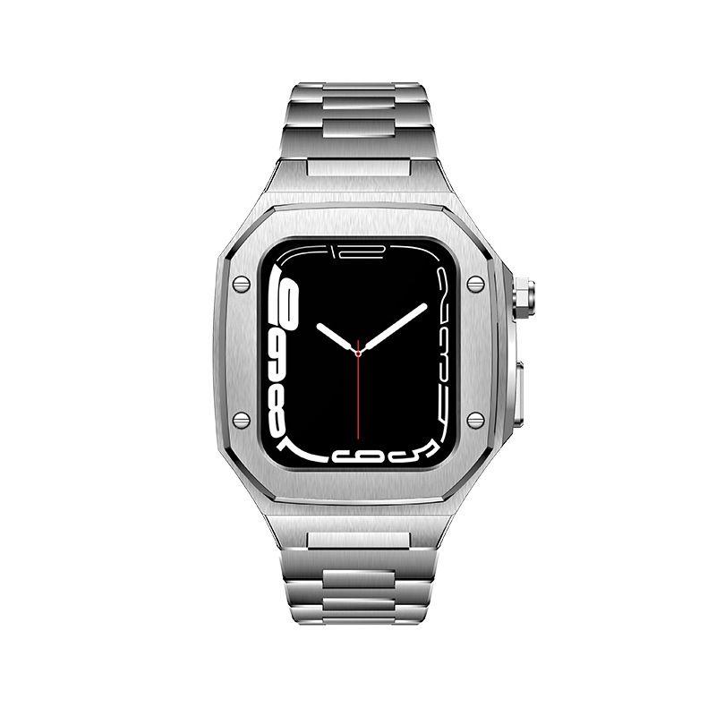 Military Grade Aluminum Bamper Case With Strap For 44/45mm - Apple ...